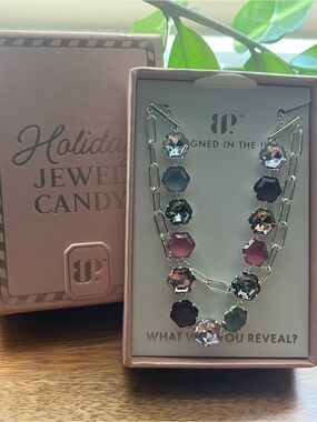 Holiday Jewel Candy Bracelet - Pour Yourself Something Sparkling - Silver